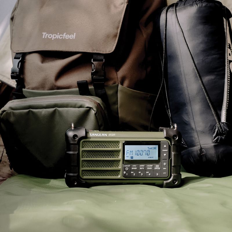 Sangean® Portable AM/FM Portable Weather Radio, Forest Green, MMR-99 FCC, 5 of 10