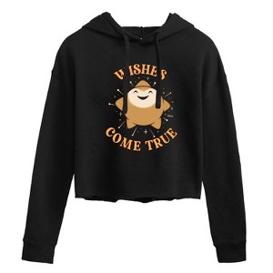 Women's - Disney - Wishes Come True Cropped Graphic Hoodie - 1 of 3