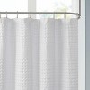 SEVOBAL Shower Curtain Super Waffle Textured Cotton Fabric Dimensional Dry Hand Natural Look Easy Care Machine Washable, White, 72"*72"*0.13" - 3 of 4