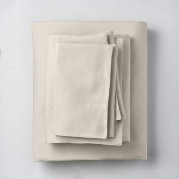 100% Washed Linen Solid Sheet Set - Casaluna™