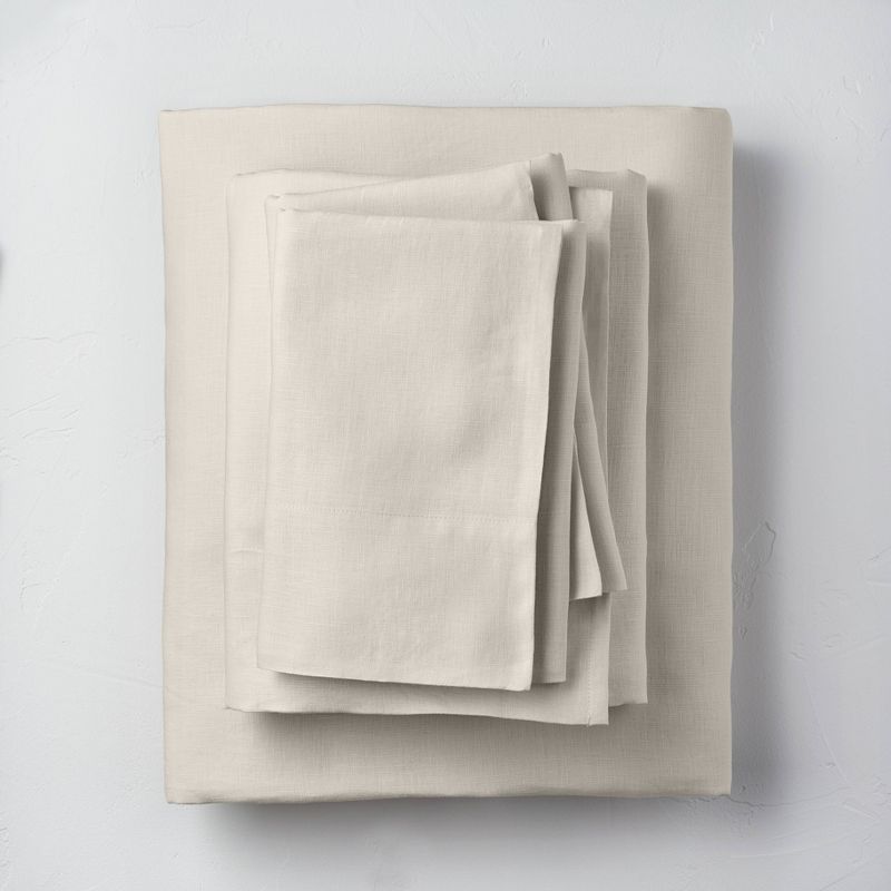 100% Washed Linen Solid Sheet Set - Casaluna™, 1 of 11