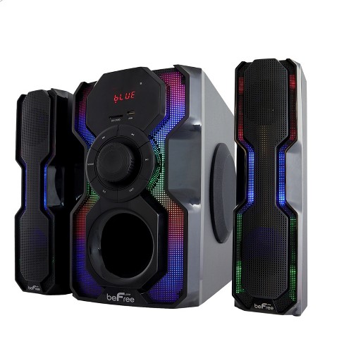 Befree Sound Bluetooth Wireless Multimedia LED Dancing Water Speakers, Black