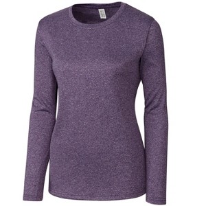 Clique Charge Active Womens Long Sleeve Tee - College Purple Heather - M - 1 of 1
