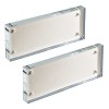 Azar Displays Acrylic Block Frame with Metal Back Plate, 2-Pack - 3 of 4