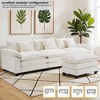 EHMKNP 112" L-Shaped Modular Sectional Sofa – Comfy Cloud Couch with Movable Ottoman, Deep Seat Cushions for Living Room - 2 of 4