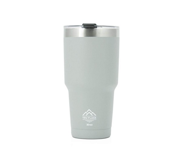 Truflask Double Vacuum Insulated 30 Oz Stainless Steel Travel Tumbler, Zinc