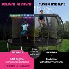 Joyberri Trampoline - ASTM Certified, 8-16ft for kids & adults. Anti-rust, with enclosure net, ladder, LED lights & sprinkler. Safe & fun! - 2 of 4