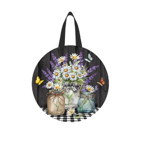 Briarwood Lane Spring Door Hanger 16x16 Lavender and Daisies For Spring Door Hanger - 1 of 2
