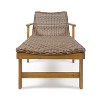 Hampton Acacia Chaise Lounge - Christopher Knight Home
 - 2 of 4