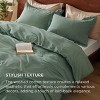 100% Washed Cotton Duvet Cover Minimalist Cotton Duvet Cover for All Seasons GentleSoft™ Plain Simple Bedding Set - 4 of 4