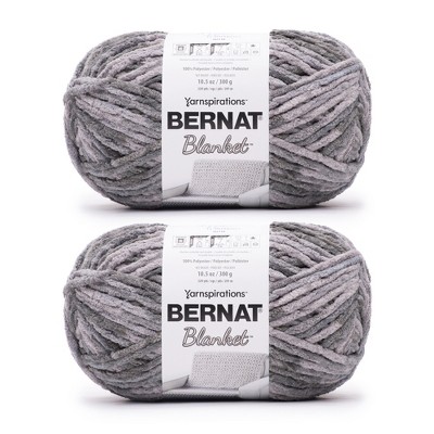 Bernat Blanket Big Ball Yarn 24 Pack-Ashen Titanium