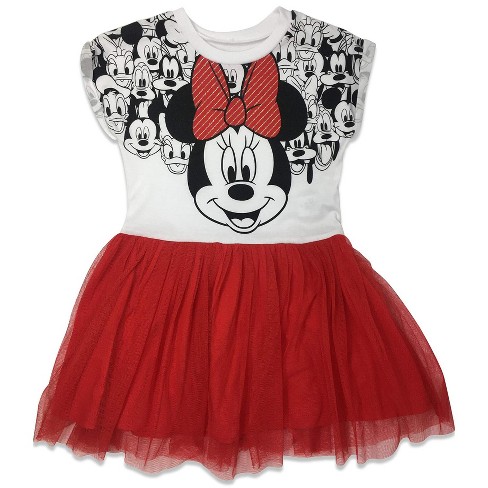 Disney Minnie Mouse Infant Baby Girls Dress White Red 12 Months Target