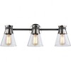 Artcraft Lighting Kanata 3 - Light Vanity in  Black/Brushed Nickel - 3 of 4