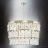 Urban Ambiance Luxury Glam Indoor Chandelier,  23-1/2''H x 32"W x 32''D,  Gilded Silver Finish, UHP4952 - 3 of 4