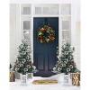 3ft Pre-Lit Snow Flocked Christmas Tree - 78 LED Lights w/ 8 Modes- Hinged Xmas Tree for Home/Office - 3 of 4