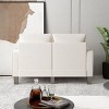 Streamdale Modern Living Room Furniture Loveseat in Beige Fabric - 4 of 4