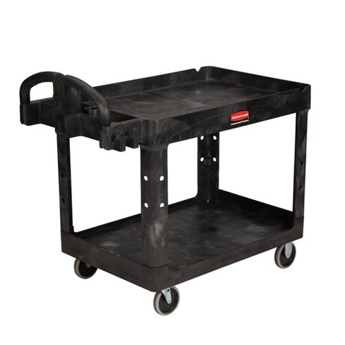 Rubbermaid Commercial Xtra Equipment Cart - Black