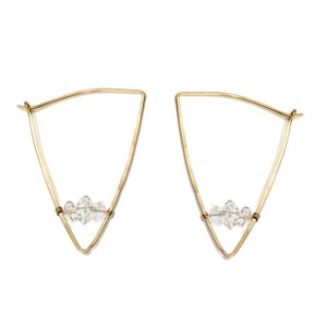 Large Shield Hoops - 1 of 4