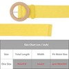 INSPIRE CHIC Women's Cotton and Linen Style Circle Buckle Plastic Straw Braided Belt for Dresses 1 Pcs - 4 of 4