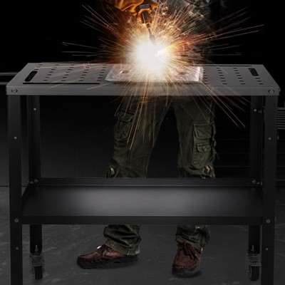 Welding Workbench Table -1200/ 600LBS Capacity with Locking Casters