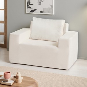 Foam Bean Bag Sofa with Pillow, Waterproof Fabric & Washable Cover - 1 of 4