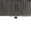 Kumasinova 18.2" Outdoor Rattan Rope Cylindrical Side Table,Acacia Wood Tabletop Patio End Table for Balcony&Garden,Versatile Sofa Side Table,Beige - 4 of 4