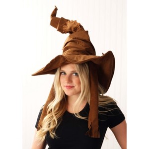 HalloweenCostumes.com One Size Fits Most   Harry Potter Costume Sorting Hat, Brown - 1 of 3