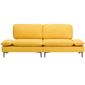 TiramisuBest 83" Modern Sofa Couches for Living Room, 3 Seater Sofa with Detachable Cover & double cushioning,Beige - 1 of 4