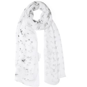 Allegra K Women's Long Chiffon Floral Scarves Lightweight Beach Sunscreen Swimwear Wrap Shawls - 1 of 4