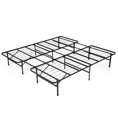 Costway Folding Metal Platform Bed Frame 13 Inch Mattress Foundation ...