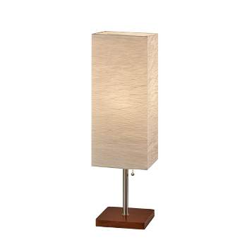 Dune Table Lamp Walnut/Brushed Steel - Adesso