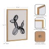 Kate & Laurel All Things Decor 12"x16" Gallery Black Bubble Balloon Dog Animal Print by The Creative Bunch Studio Gold - 3 of 4
