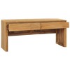 vidaXL TV Stand 39.4"x13.8"x17.7" Solid Wood Teak - 2 of 4