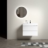 Vynxaria 30" White Wall-Mounted Bathroom Vanity with Sink, Spacious Storage, One-Piece White Basin, Pre-assembled for Modern Bathrooms - 4 of 4