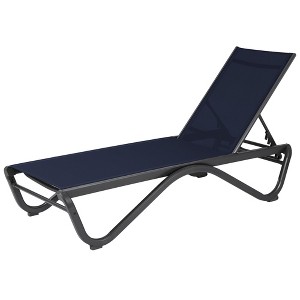 Kozyard Patio Chaise Lounge Chair Full Aluminum Reclining Adjustable Chair for Poolside Sunbathing Beach - 1 of 4