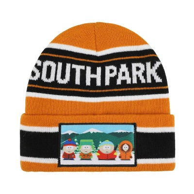 South Park Main Characters Orange & Black Cuff Beanie