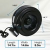 Hurricane 10" Commercial Grade Inline Fan For Phresh & Black Ops Carbon Filters, Ideal-Air Ducting and Clamps and Titan Controls Ventilation (2 Pack) - 3 of 4