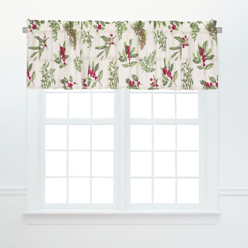 C&F Home Winter Botanical Green Valance Collection, 1 of 5