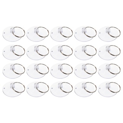 Unique Bargains Mini Strong Suction Cup with Rings Hooks and Hangers 50 Pcs