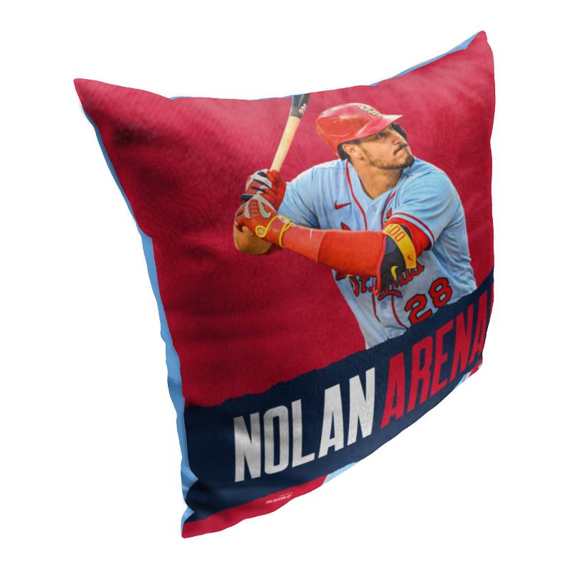 18&#34;x18&#34; MLB St. Louis Cardinals 23 Nolan Arenado Player Printed Throw Decorative Pillow, 4 of 6