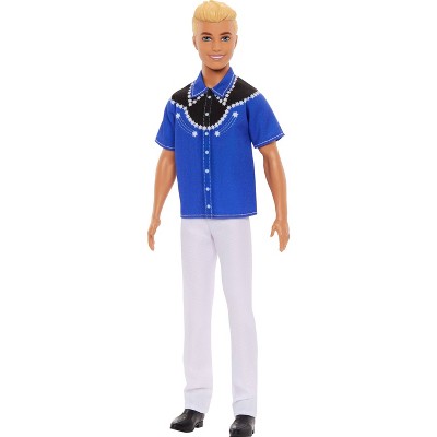 Barbie 11.5" Fashionistas Blonde Hair/ Blue Eyes Doll with Western Look 65th Anniversary