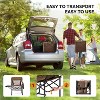 VINGLI Portable Folding Camping Chair, Directors Chair with Side Table & Carry Bag, 2 Pack, for Beach, Fishing,Trip, Picnic, Lawn-Brown - 4 of 4