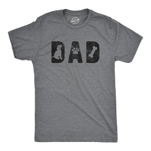 Mens Dad Dog T Shirt Funny Pet Puppy Dog Dad Graphic Novelty Tee - Crazy Dog Men's T Shirt - 1 of 4