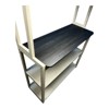 INFURNIC Kitchen Racks Modern 5 Tier Bakers Rack with Adjustable Shelves and Storage for Kitchen Use, Black White, 39.37"*15.75"*66.93" - 4 of 4