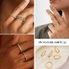 5-10 Gold Rings for Women Non Tarnish, 14k Gold Plated Dainty Stacking Cubic Zirconia Thumb Rings - 3 of 4