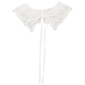Elerevyo Women Blouse Embroidery Neck Ruff Detachable False Dickey Collar 1 Pc - 1 of 4