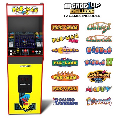 Arcade1Up Yellow and Black PAC-MAN Deluxe Arcade Game