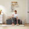 SEVOBAL Ottomans and Benches Premium Multi-Functional Storage Ottoman, Footrest and Step Stool for Small Spaces, Gray, 43.3"*14.9"*14.9" - 2 of 4