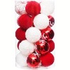 2.36in 25Pcs Shatterproof PVC Christmas Ball Ornaments, Xmas Tree Filler Decor for Wreath, Garland, Holiday Gift Wrapping, Party - 2 of 4