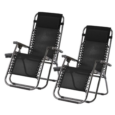 Trappers Peak Adjustable Zero-Gravity Folding Chairs, Set of 2